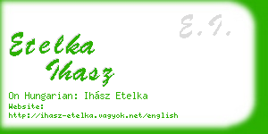 etelka ihasz business card