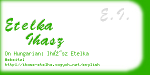 etelka ihasz business card